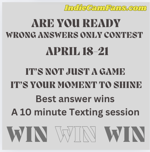 Ad for the Wrong Answers Only Contest with IndieCamFans.com