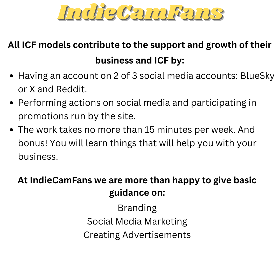 Join IndieCamFans.com's team of awesome indie cam models!